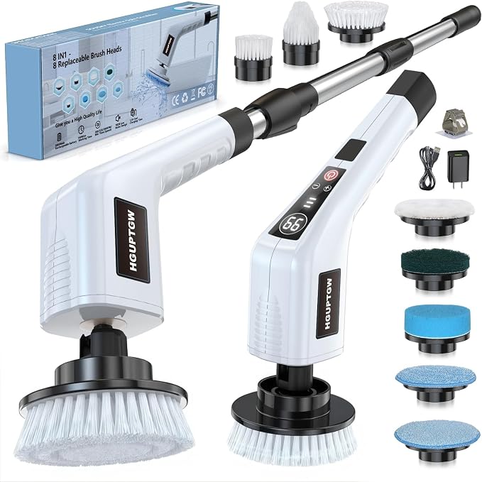 Electric Spin Scrubber, Cleaning Brushes by Unknown