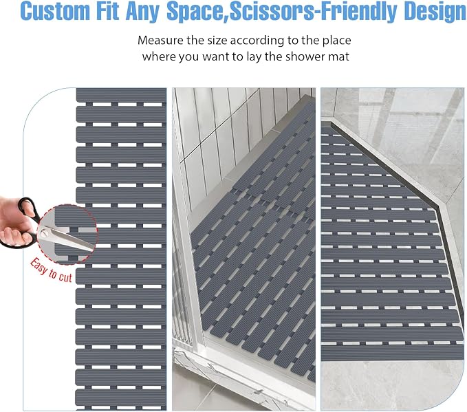 Shower Mat Non-Slip Bath Mat for Tub Floor & Stall - Image 4