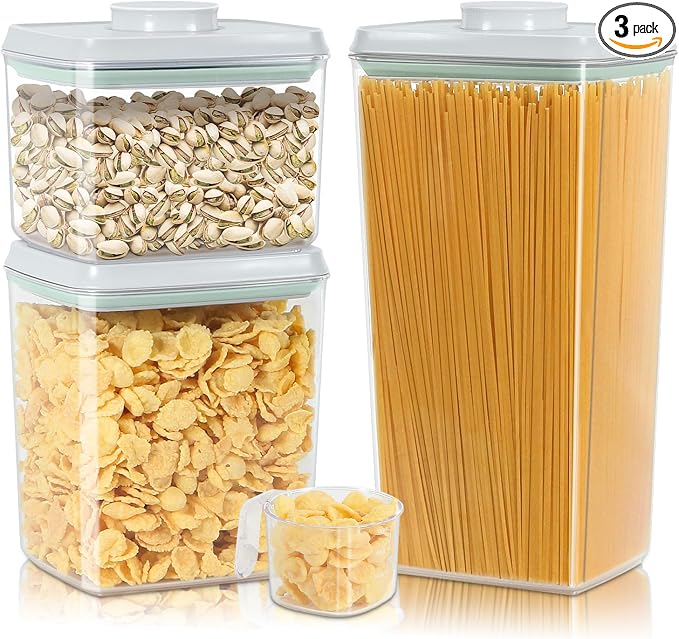 3 Pack Flour and Sugar Storage Containers by TBMAXS
