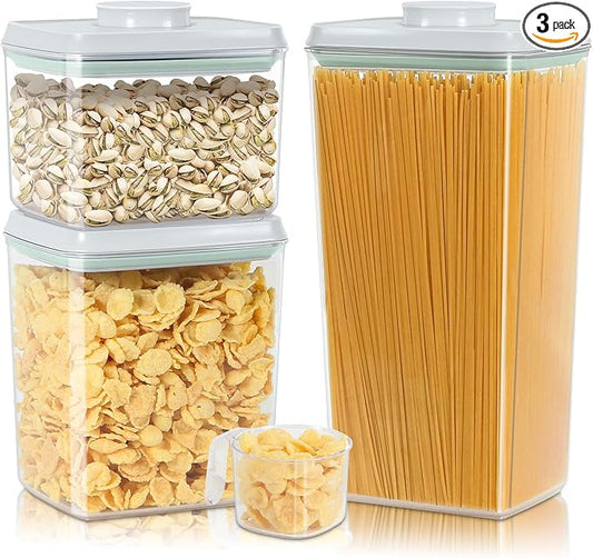 3 Pack Flour and Sugar Storage Containers by TBMAXS