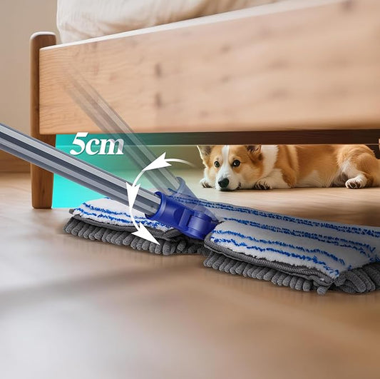 Two Sided Dust Mop Floor Cleaning System, MASTERTOP 360 Microfiber Mop - Image 2
