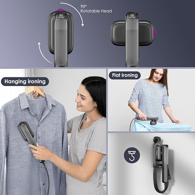 FEPPO Travel Steamer for Clothes, 110-240V Dual Voltage Portable Steamer & Iron - Image 7