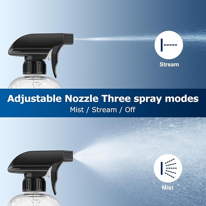 Veco 10oz Spray Bottle with Adjustable Nozzle, 360° Water Spray Bottles - Image 5
