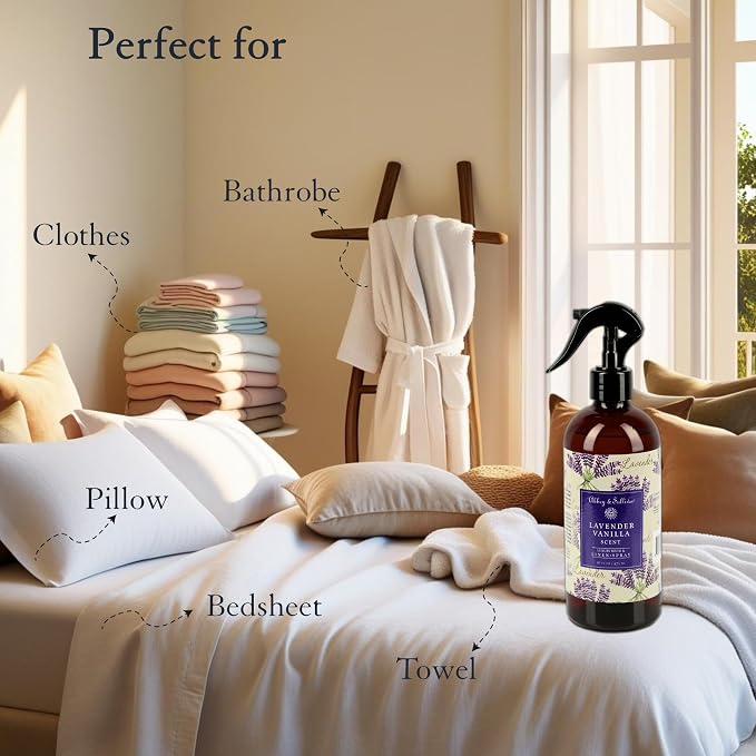 Abbey & Sullivan Odor Eliminating and Refreshing Linen and Room Spray, Lavender - Image 6