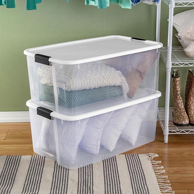 Sterilite 4-Pack Ultra Latching Box, Storage Bins - Image 4