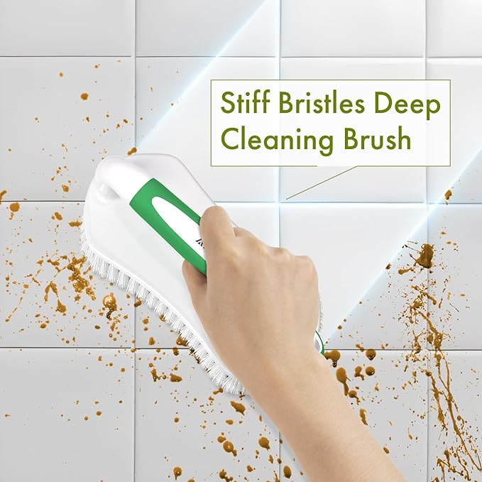 Amazer Scrub Brush for Cleaning Comfort Grip Shower Scrubber Stiff Bristles - Image 5