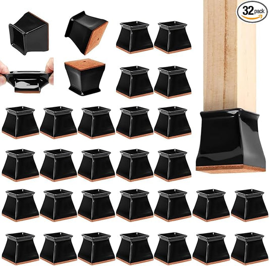 CHUNZEXI 32 Pack Square Chair Leg Floor Protectors by CHUNZEXI