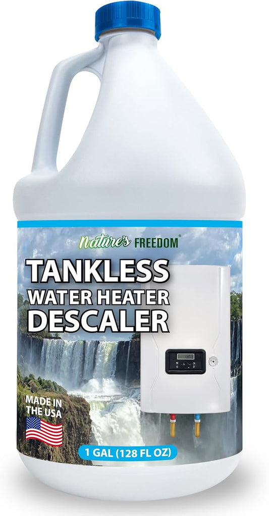 Nature's Freedom Tankless Water Heater Flush Descaler, Gallon – Professional by NaturesFreedom