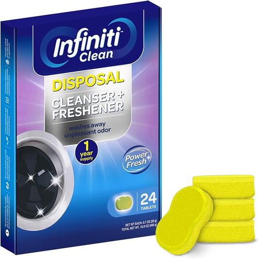 Garbage Disposal Cleaner and Deodorizer Tablets by InfinitiClean