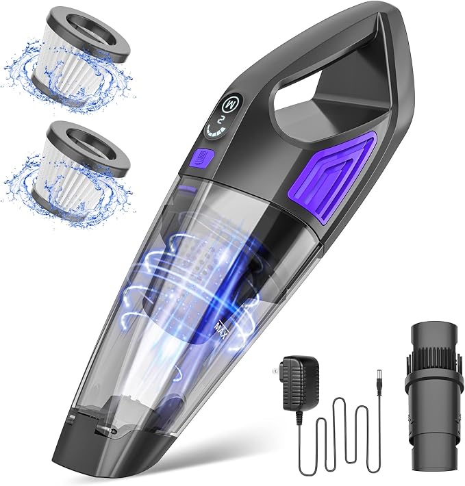 Handheld Vacuum Cordless Cleaner, Powerful Portable and Dust Buster Hand Vcauum by ATONEP