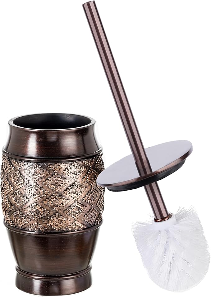 Creative Scents Dublin Brown Toilet Brush Set by CreativeScents