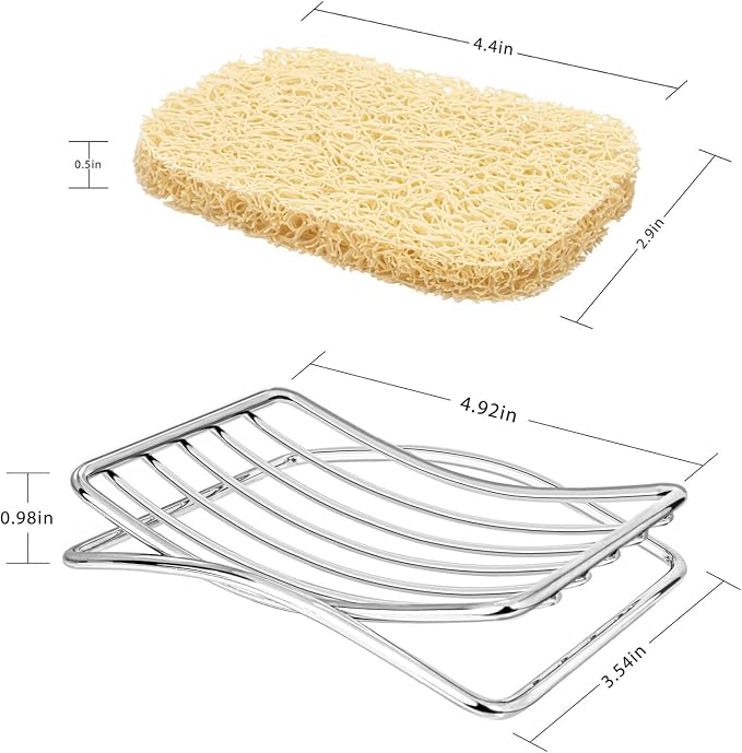 Soap Dish Stainless Steel Bar Soap Holder - Image 8