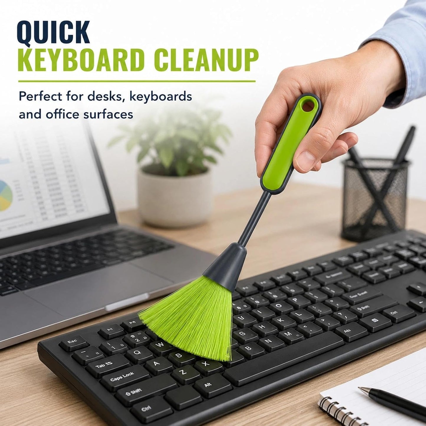 Mini Microfiber Duster for Desk and Office Electronics Keyboard Laptop Books Photo Frames Quick Cleaning Tool Lightweight Handy Home Office Travel