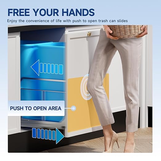 Insputer Double Pull Out Trash Can Under Cabinet - Image 3