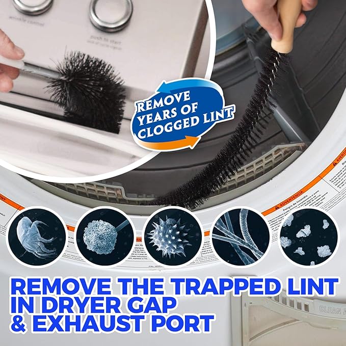 Holikme Dryer Vent Cleaner Kit, Include 30Feet Dryer Vent Cleaning Brush - Image 5