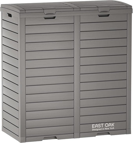EAST OAK 76 Gallon Outdoor Trash Can | Waterproof Resin Garbage Can by EASTOAK