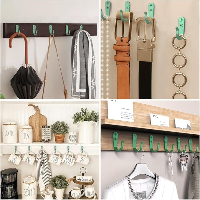20PCS Heavy Duty Metal Wall Hooks, Coat Hooks - Image 4