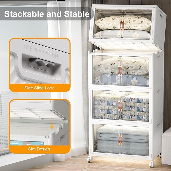 Extra Large Stackable Storage Bins - Image 4