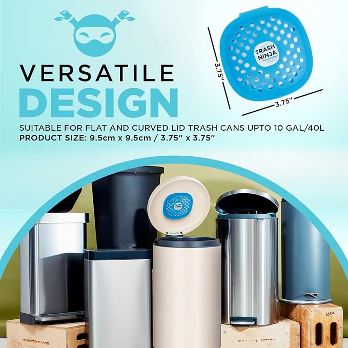 Trash Ninja Trash Can Deodorizer – Stick-On Air Freshener - Image 5