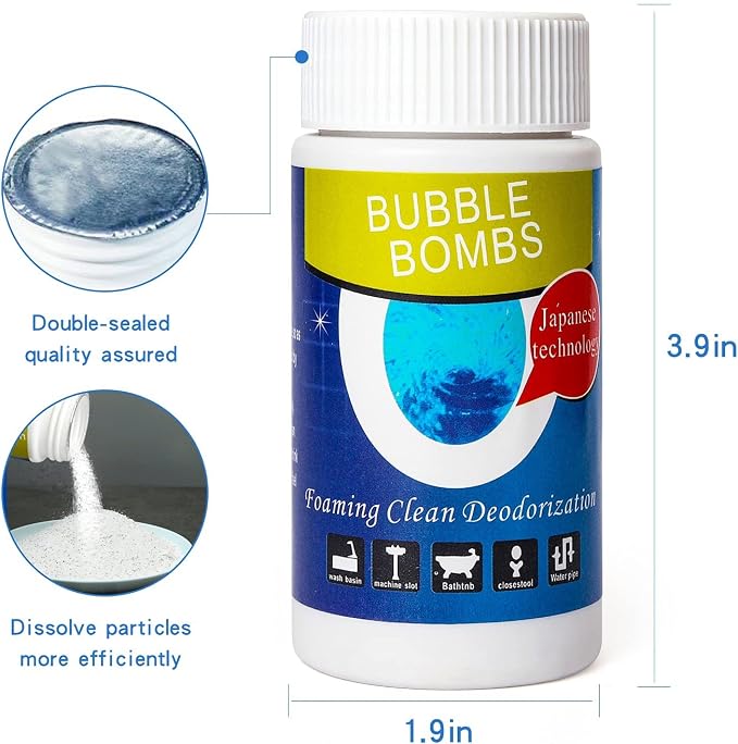 6 Pcs Bubble Bombs Drain Cleaner, Pipe Dredge Deodorant, Quick Dredge Pipeline - Image 5