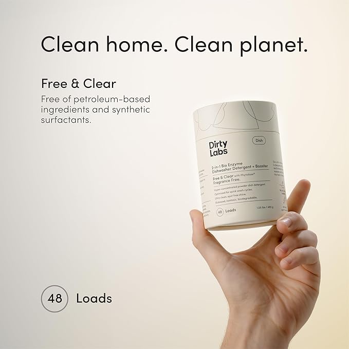 Dirty Labs | Dishwasher Detergent and Booster | Scent Free | 48 Loads | Ultra - Image 3