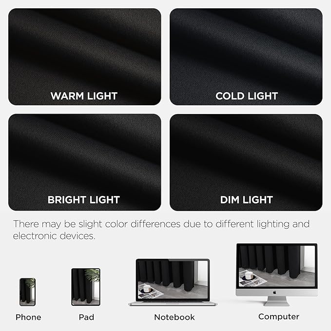 Joydeco Blackout Door Curtain for Doorway Privacy 78 Inches Long, Grommet - Image 8