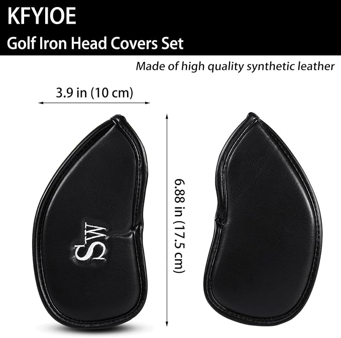 Golf Iron Head Covers Synthetic Leather Waterproof Club Head Covers - Image 2