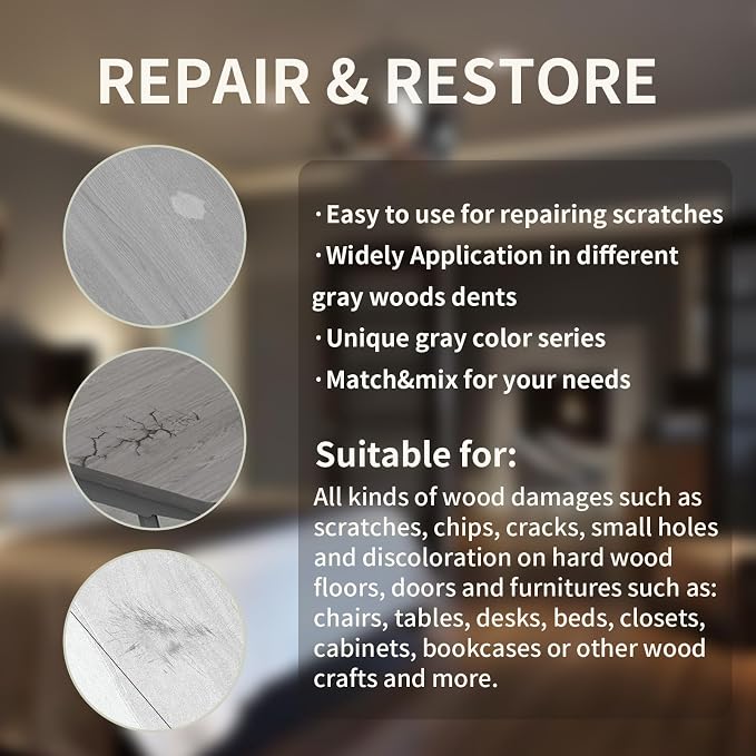 Wood Repair Kit, Furniture Repair Kit Scratch Cover - Image 3