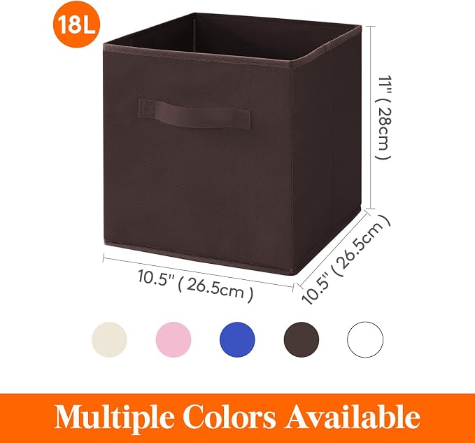 Lifewit 12 Packs Storage Cubes, 11 Inch Cube Storage Bins, Foldable Decorative - Image 5