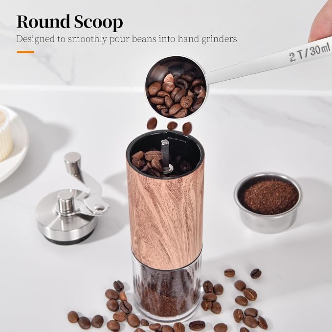 Long Handle Coffee Scoop: 18/8 Stainless Steel 5.98 Inch 2 Tablespoon Metal - Image 9