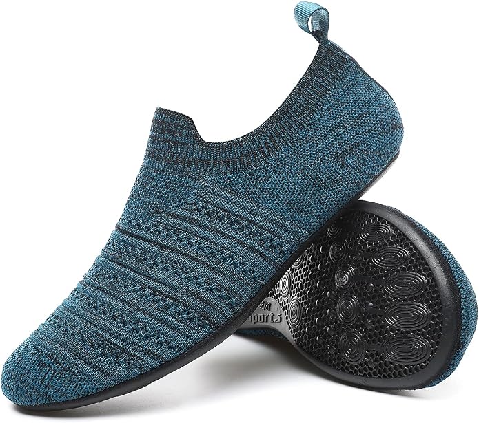 Adult Indoor House Slippers Socks Lightweight Non Slip Grip House Home Shoes by CanLeg