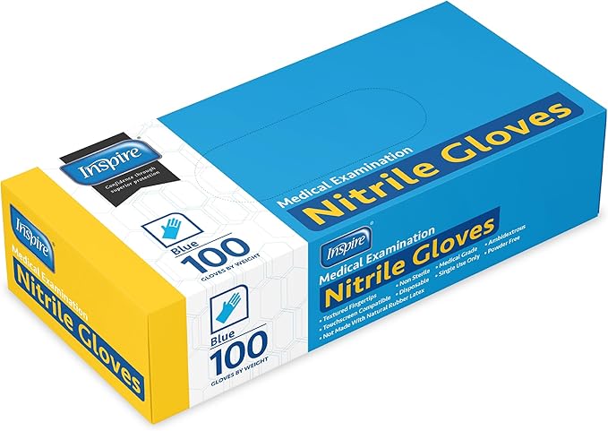 Inspire Nitrile Exam Gloves | The Original Quality Stretch Nitrile Cobalt Blue - Image 8