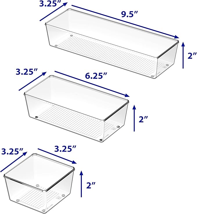 Simple Houseware Clear Drawer Organizer - Image 7