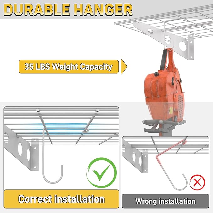Ultrawall Garage Wall Shelves, 2 x 4 ft Wall Mounted Storage Shelves, Heavy - Image 5