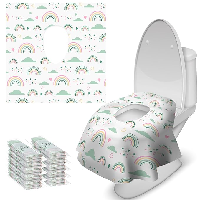 Blissful Diary 20 Pcs Toilet Seat Covers Disposable by ForEveryBabysBetterLife
