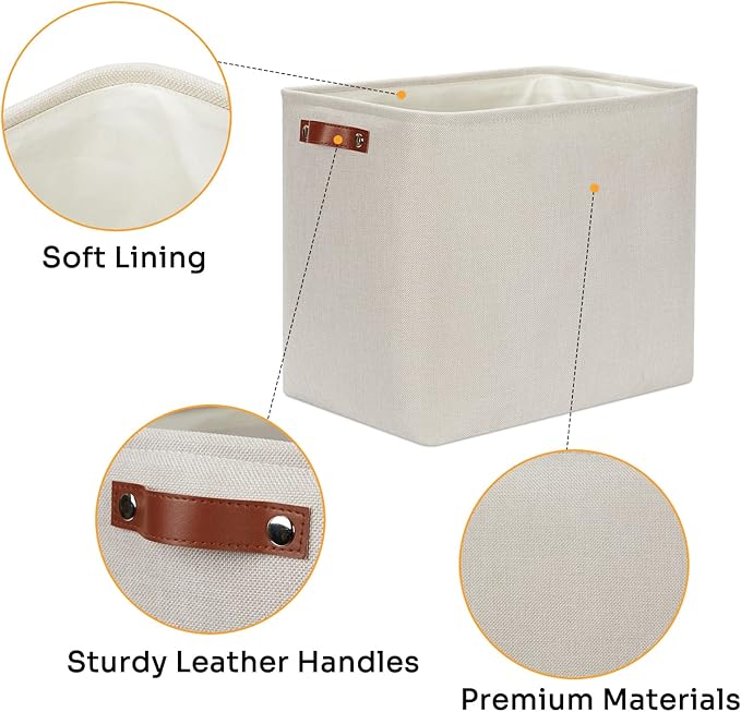 DULLEMELO Extra Large Storage Baskets, Fabric Storage Bins - Image 6