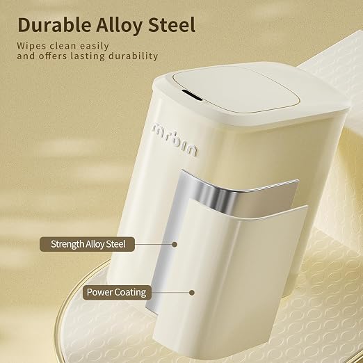 MRBIN Motion Sensor Bathroom Metal Trash Can - Image 3