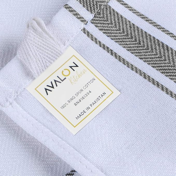 Dish Towels Set Size 15x25 Inch, 100% Cotton Soft & Absorbent Linen Kitchen - Image 7
