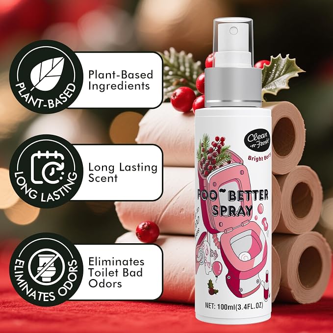 Clean-n-Fresh Toilet Spray, Holiday Pack Gift Set - Image 3