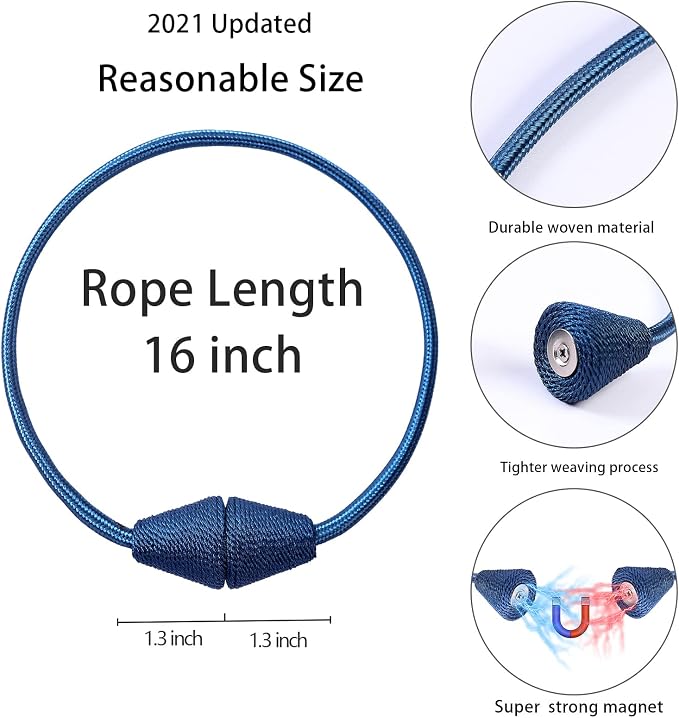 2 PCS Magnetic Curtain Tiebacks, European Style Convenient Drape Tie Backs - Image 3