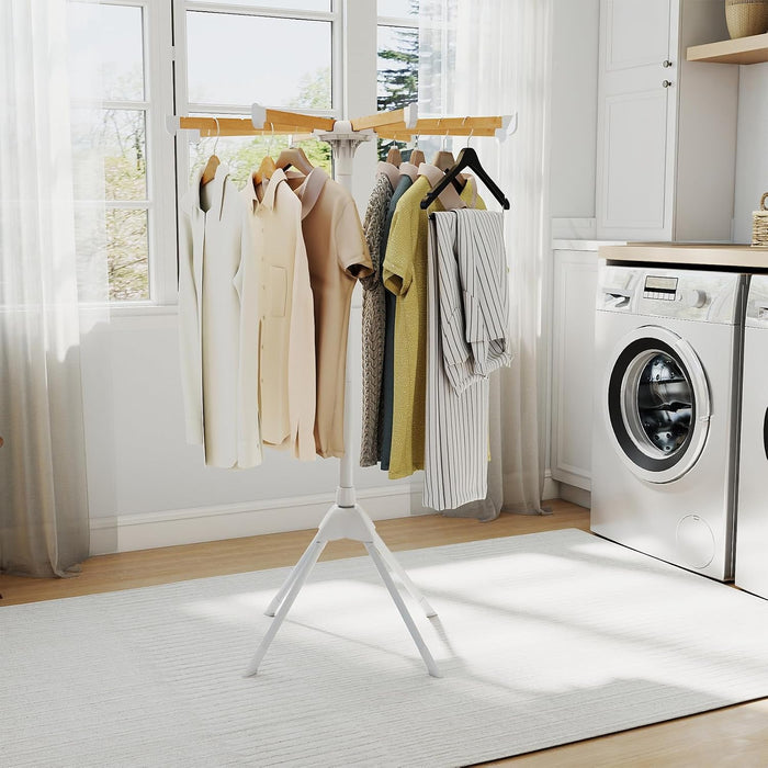 GIANTEX 4 Legs Clothes Drying Rack, Foldable Laundry Drying Rack