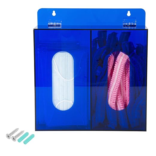 Wall Mounted Glove Dispenser, Hairnet Shoe Cover Dispenser，Acrylic Glove Box by BkmamLab