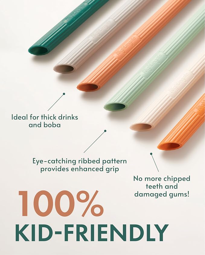 Nightingale Silicone Smoothie Straws - Image 3