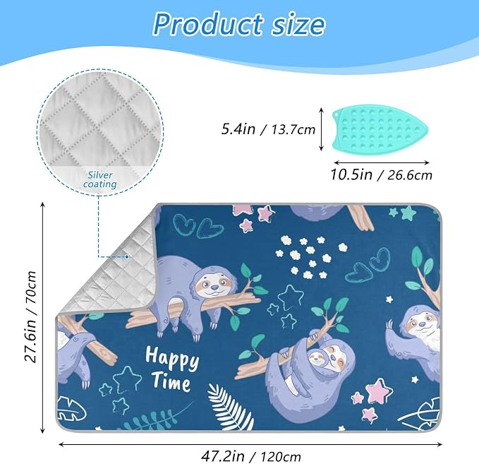 Ironing Mat Thickened Ironing Blanket Travel Portable Double-Side Using Ironing - Image 2