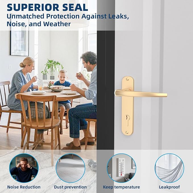Heavy-Duty 10 ft x 3 in Weather Stripping, Extra Thick 2mm Door Draft Stopper - Image 7