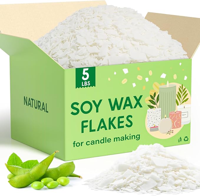 CHILLFLAME Soy Wax Flakes, Natural Candle Wax, Organic Soy Wax by CHILLFLAME