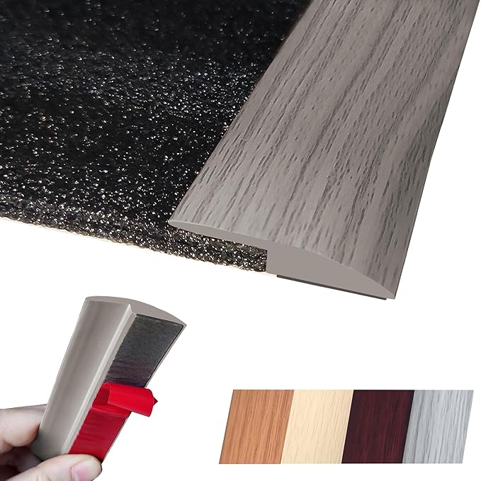 Floor Transition Strip Self Adhesive Carpet Wood Tile Vinyl Flooring Laminate by MaxirocHomeEnhancements