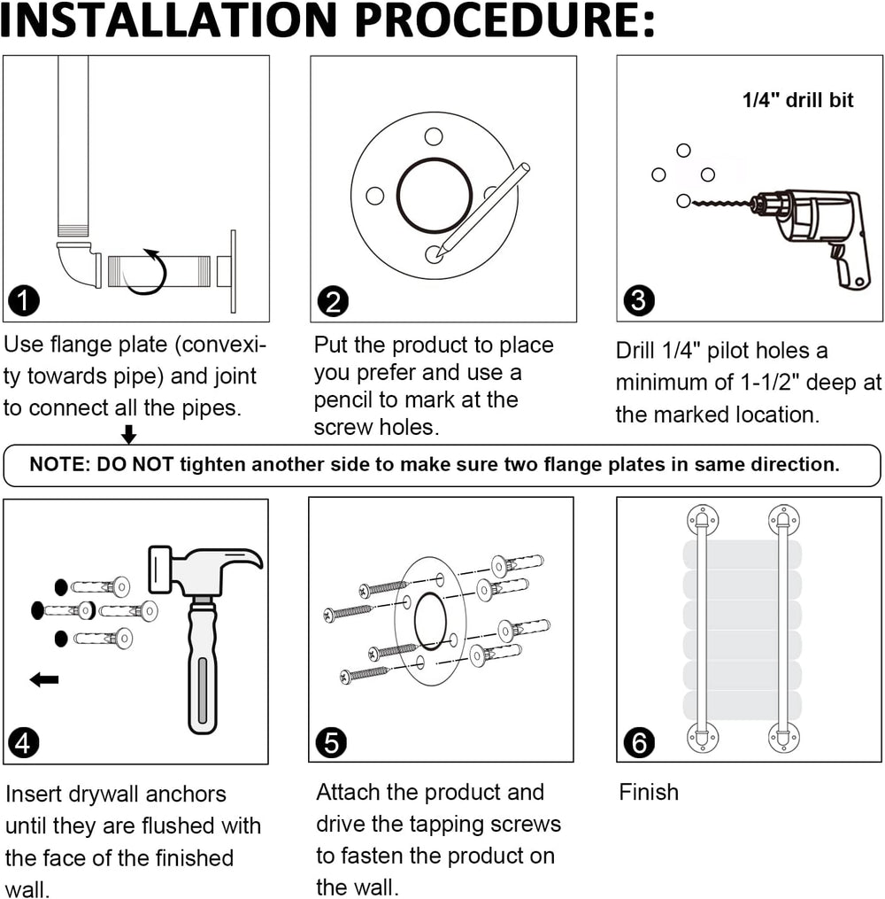 HouseAid Industrial Pipe Towel Rack, Farmhouse Bathroom Towel Storage Holder,...