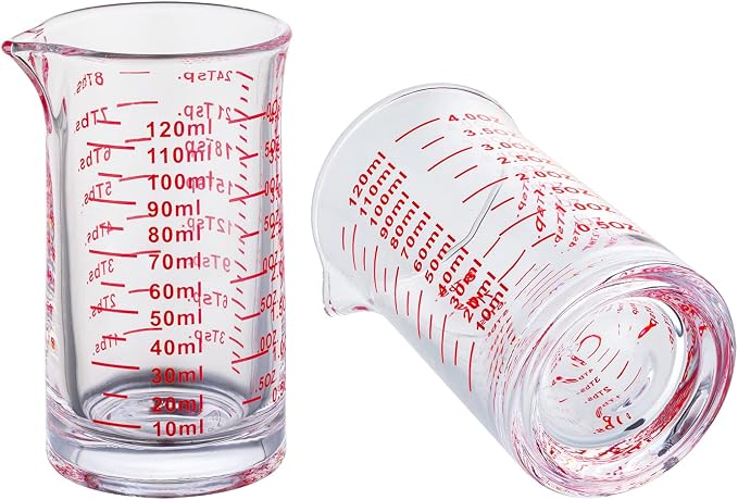 Ackers 4 Oz Glass Measuring Cup, Borosilicate Shot Glass - Image 3