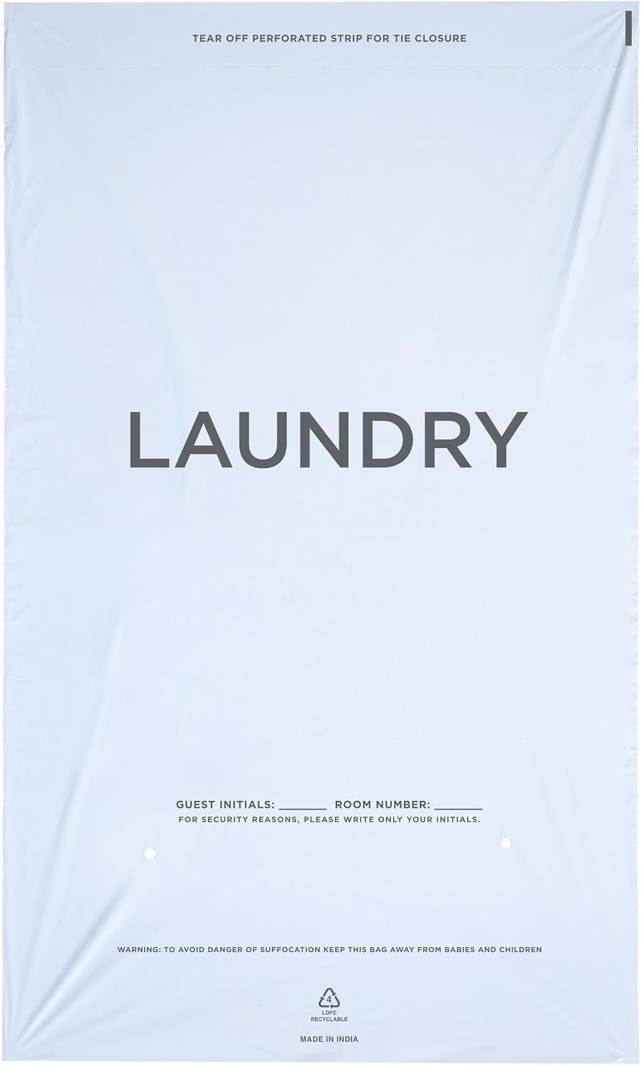 WELCOME Laundry Bags Hospitality - 14 X 24 Hotel Laundry Bags - Tear Tape Tie...